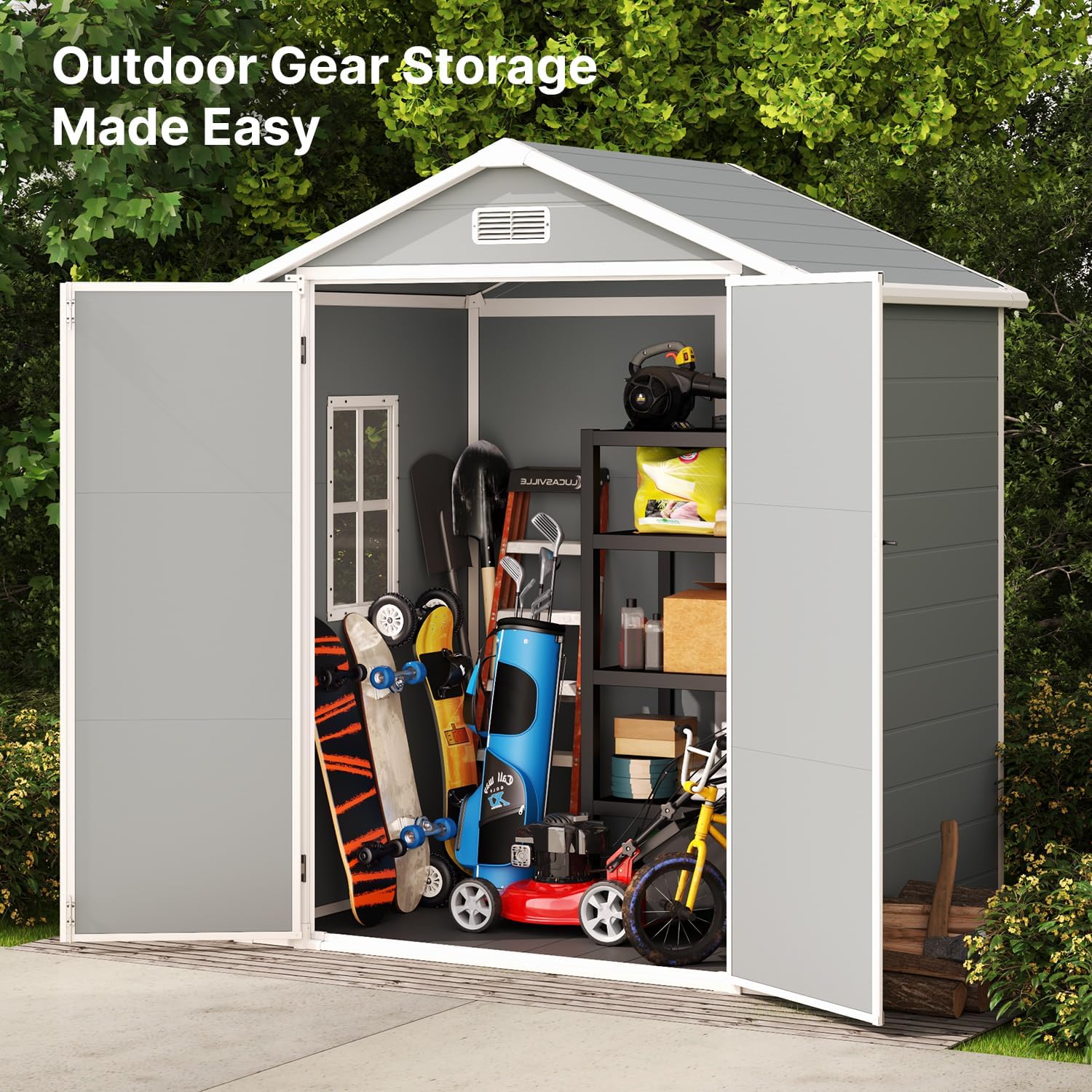 Gizoon 6×4.4 ft Storage Shed Review