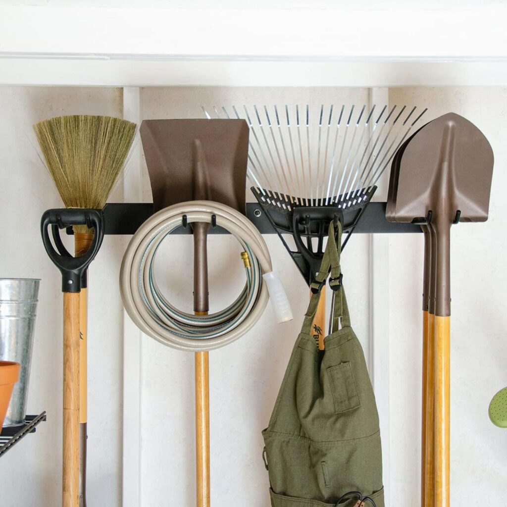 StoreYourBoard BLAT Garage Garden Tool Organizer Wall Mount, Garage Organization and Storage, Shovel  Rake Hangers Yard Tool Rack, Industrial Steel Holds 250 Pounds