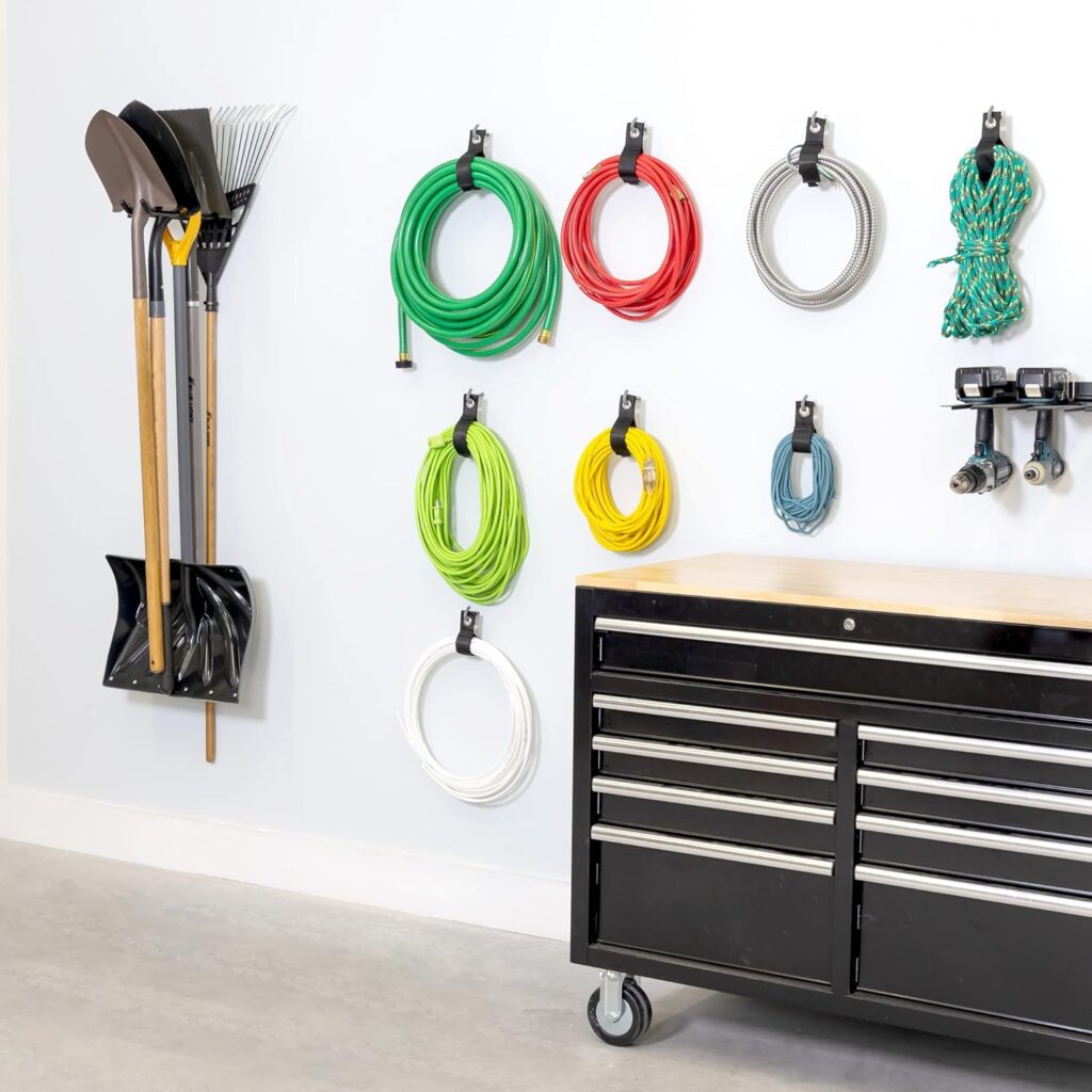 StoreYourBoard BLAT Garage Garden Tool Organizer Wall Mount, Garage Organization and Storage, Shovel  Rake Hangers Yard Tool Rack, Industrial Steel Holds 250 Pounds