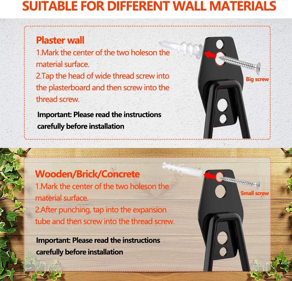 16PCS Garage Hooks Heavy Duty, Steel Storage Utility Hook, Organization Tool Shelf Have Anti Slip Coating for Organizing Power or Garden Tools, Bike, Cable Organization, More Equipment