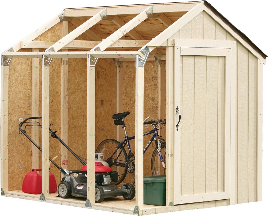 2x4basics 90192MI Custom Shed Kit with Peak Roof, 2x4