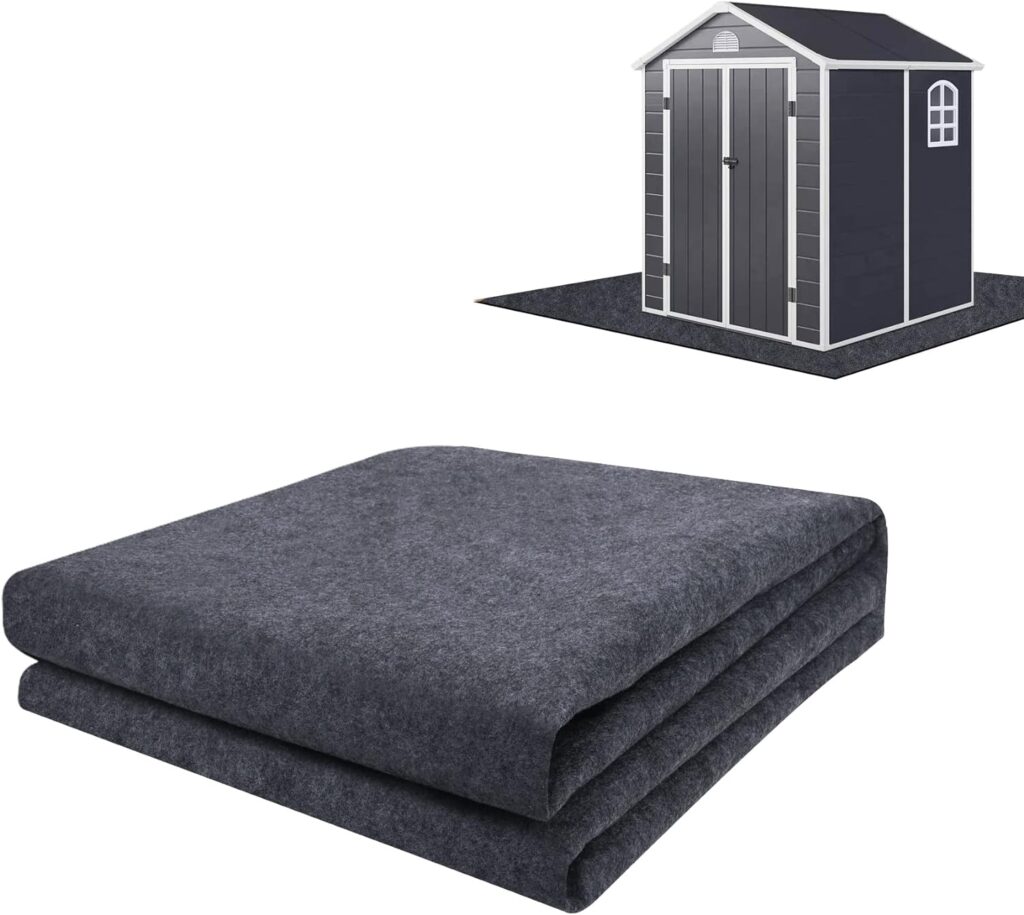 8.2x6 FT Outdoor Storage Shed Mat-Waterproof Dustproof Outdoor Carport Mat-Anti-Slip Patio Furniture Floor Mat for Protect The Storage Shed Floor from Wear(Storage Shed Not Included)
