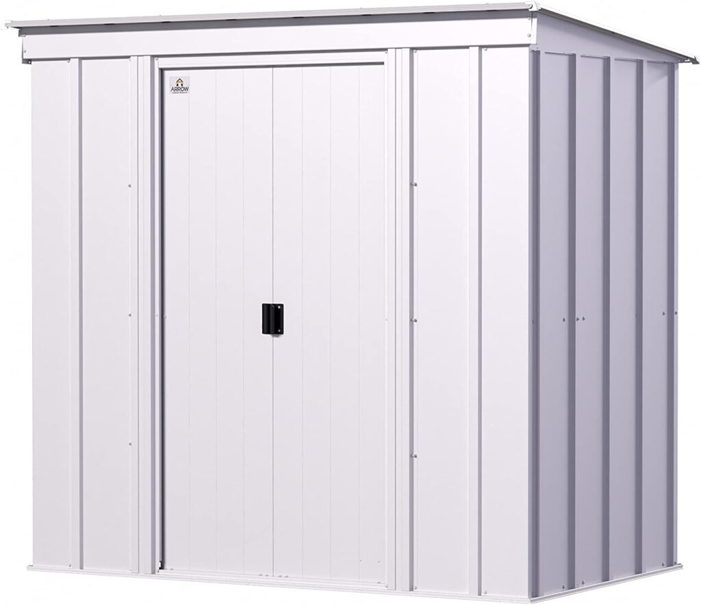 Arrow Classic Steel Storage Shed, 6x4, Sage Green