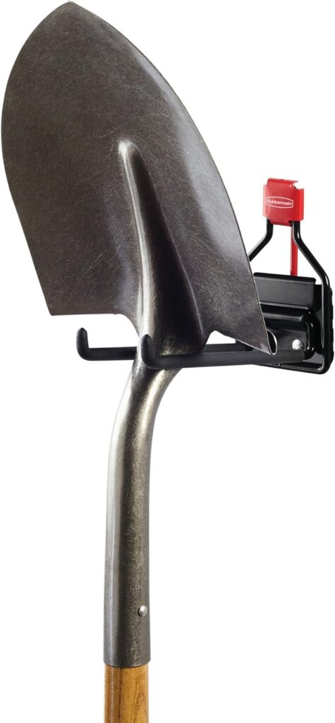 Rubbermaid Shed Accessories Multi-Purpose Hook, Individual, Black, Garage Organization for Bikes/Power Tools/Shovels/Rakes (Pack of 2)