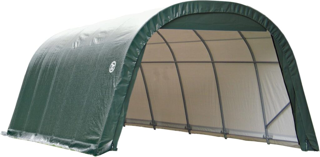 ShelterLogic 71342 Green 12x20x8 Round Style Shelter