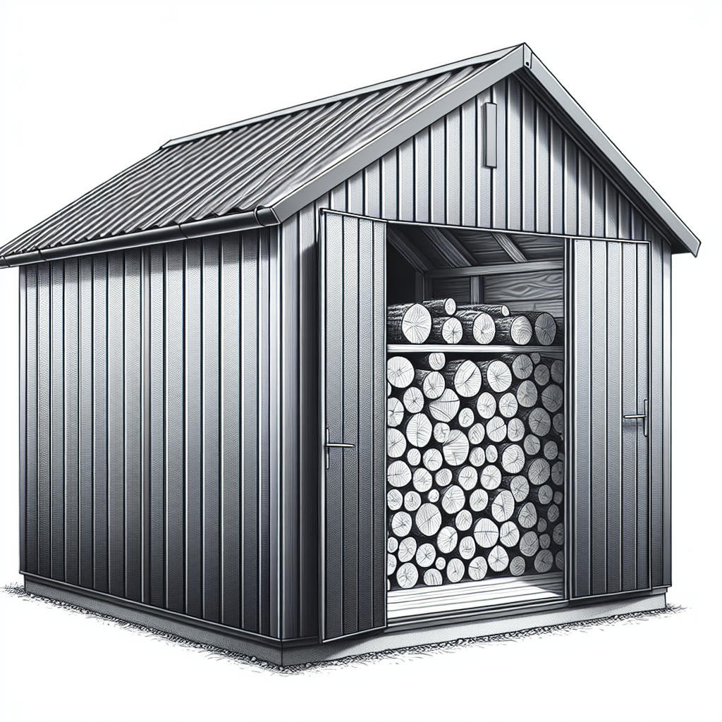 vidaXL Galvanized Steel Log Storage Shed Review