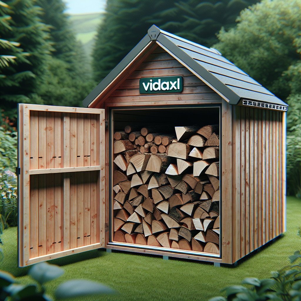 vidaXL Garden Log Storage Shed Review